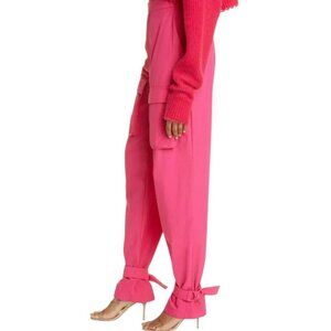 LAPOINTE cerise pink cargo pant Nylon made in USA Size:14. Plus Size | NWT